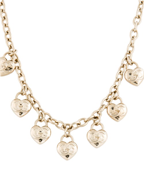 Chanel 2022 CC Heart Collar Necklace