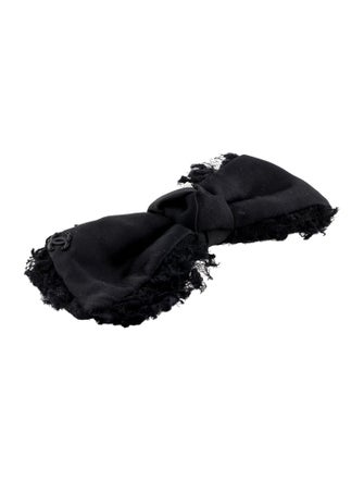 Chanel CC Lace Bow Brooch