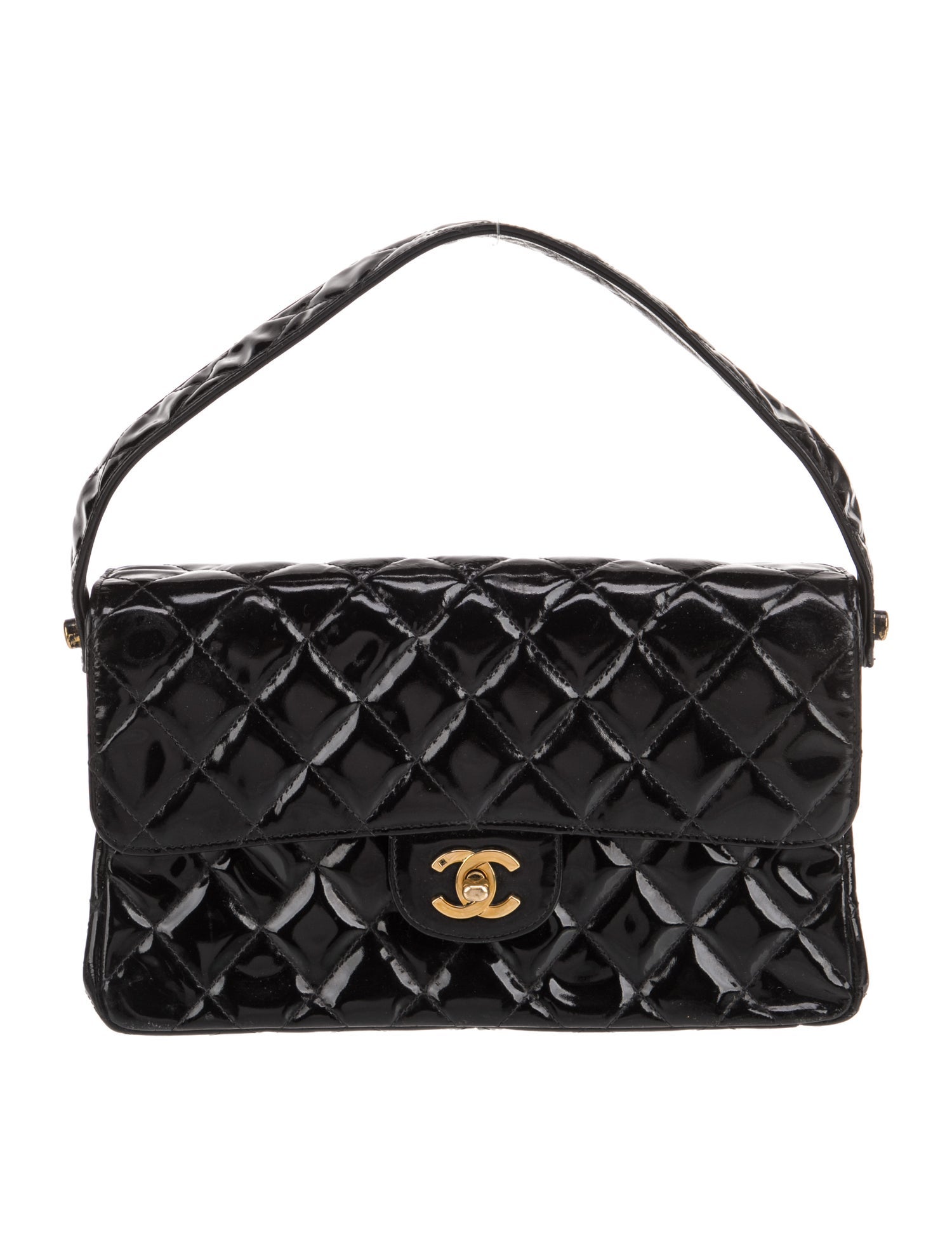 Chanel Patent Double Sided Flap Bag