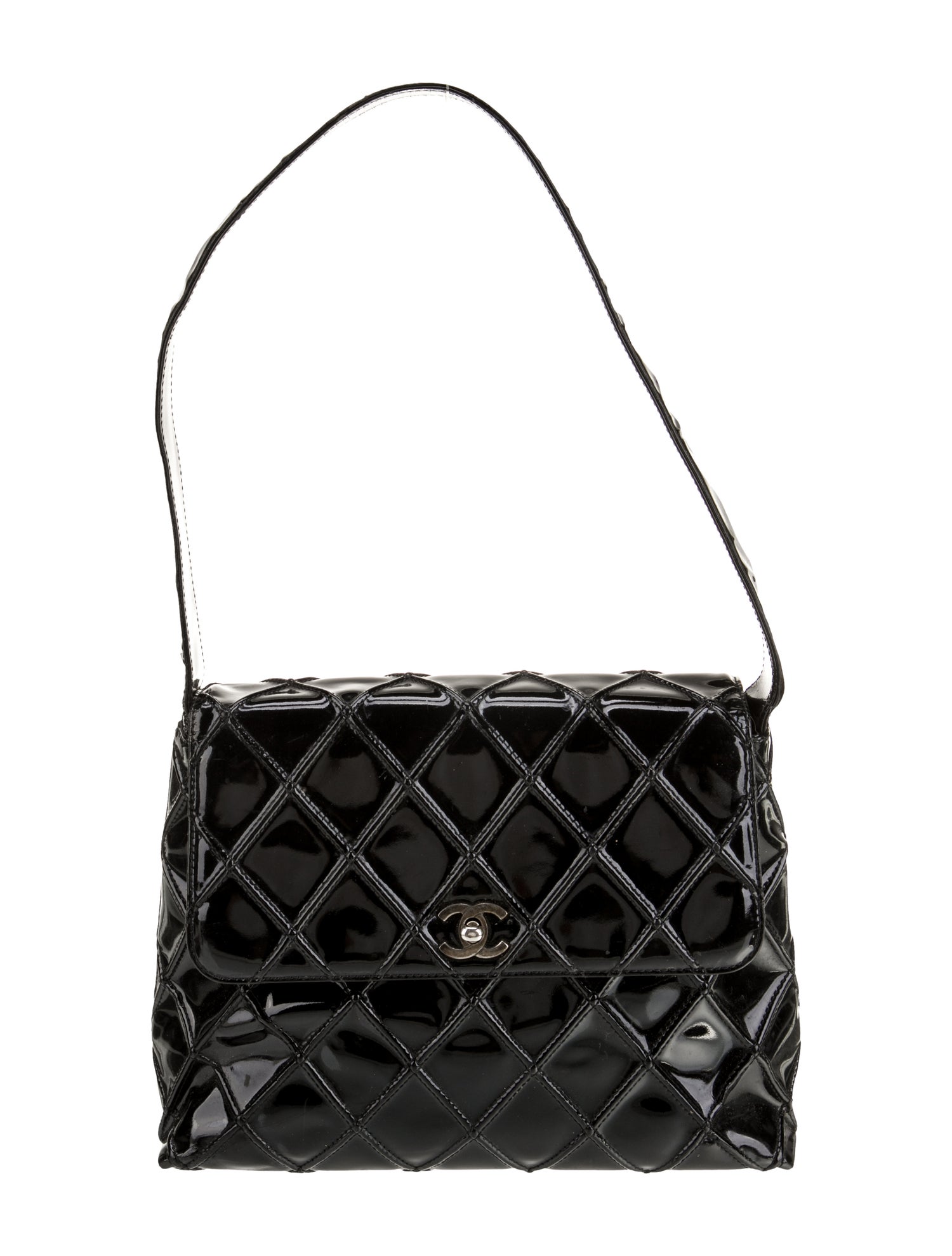 Chanel Patent Quilted Flap Shoulder Bag