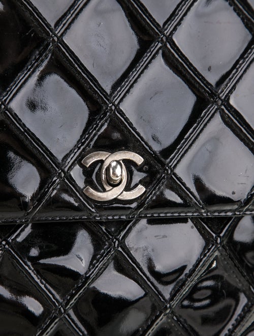 Chanel Patent Quilted Flap Shoulder Bag