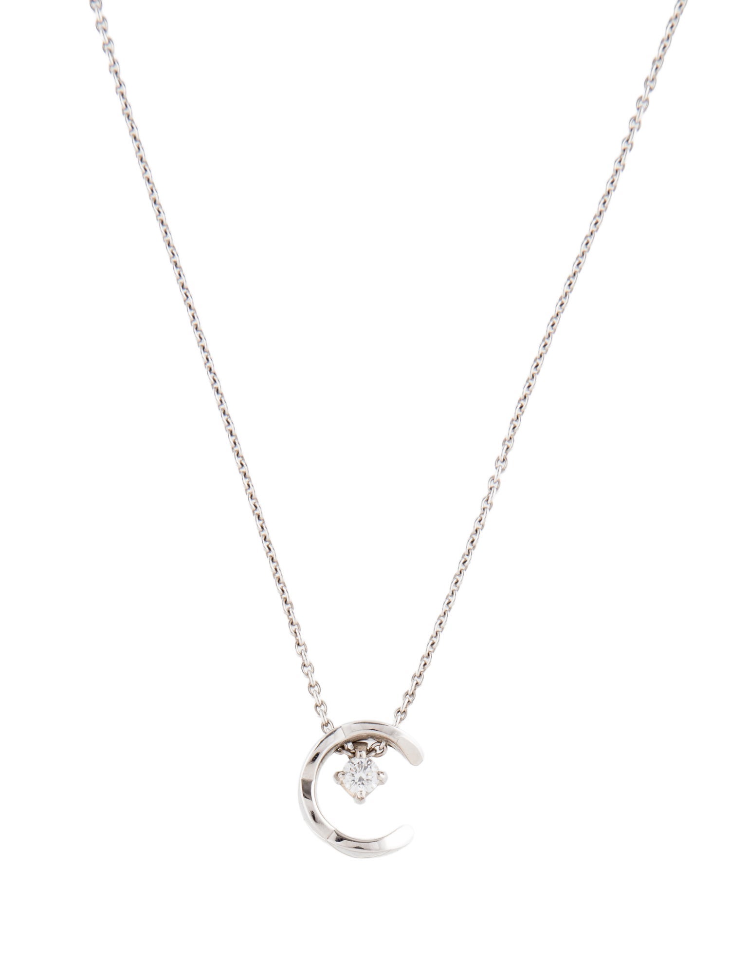 Chanel 18K Coco Crush Diamond Pendant Necklace