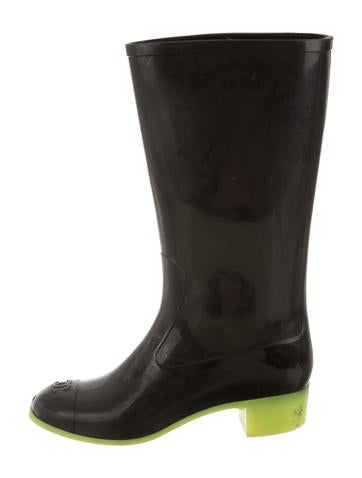 Chanel CC Rain Boots