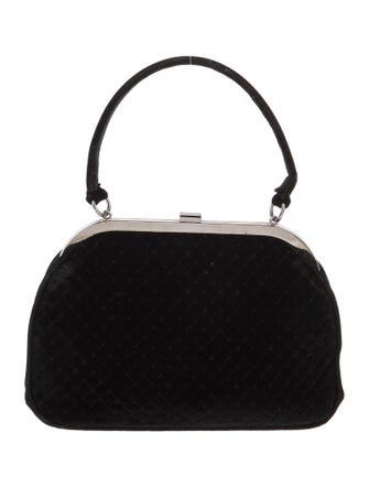 Chanel Quilted Velvet CC Frame Bag