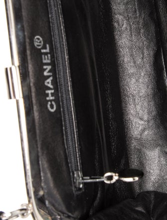 Chanel Quilted Velvet CC Frame Bag
