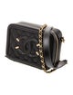 Chanel Mini Filigree Vanity Clutch w/ Chain