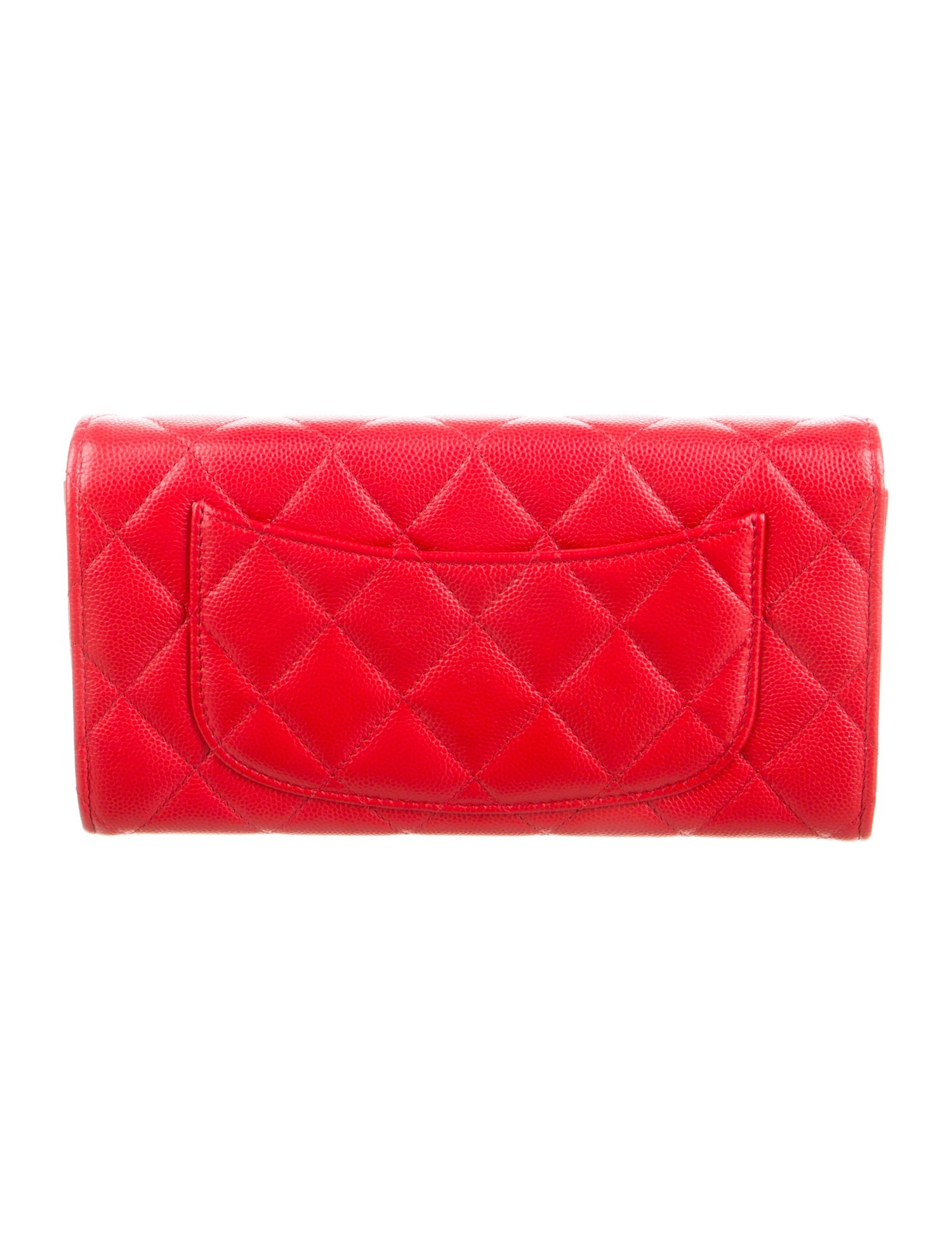 Chanel Interlocking CC Logo Leather Continental Wallet