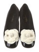 Chanel Interlocking CC Logo Suede Flats