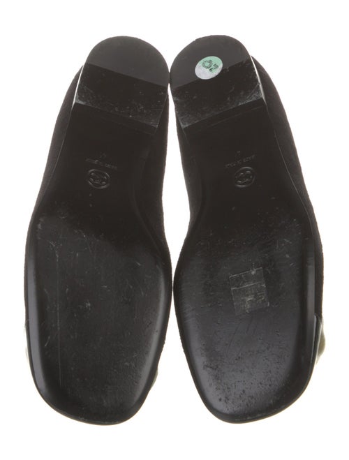 Chanel Interlocking CC Logo Suede Flats