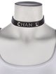 Chanel 'CHANEL' Mesh Choker Necklace