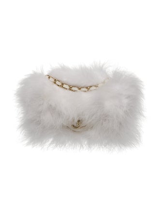 Chanel Feather Quilted CC Flap Bag