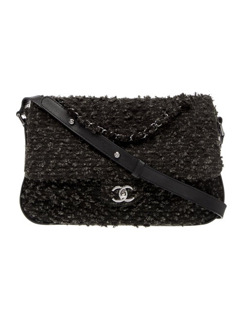 Chanel Tweed Maxi Single Flap Bag