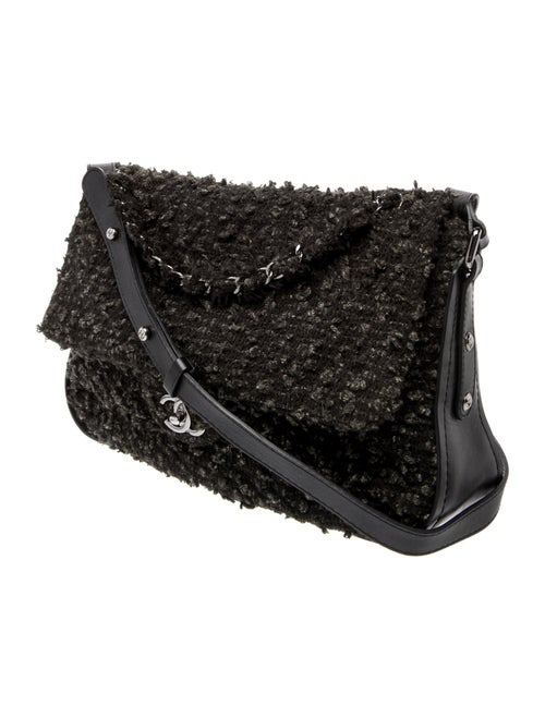 Chanel Tweed Maxi Single Flap Bag