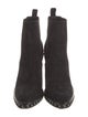 Chanel Interlocking CC Logo Suede Chelsea Boots