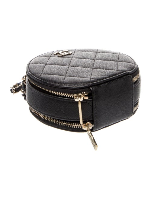 Chanel Quilted Round Clutch w/ Chain