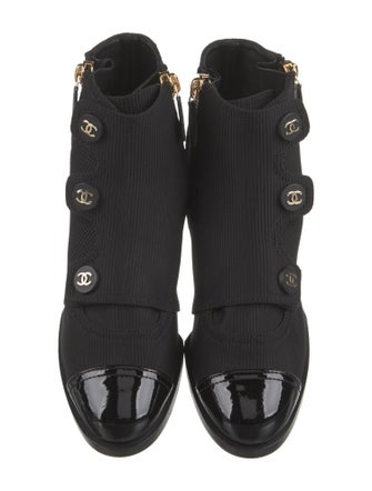 Chanel Interlocking CC Logo Boots