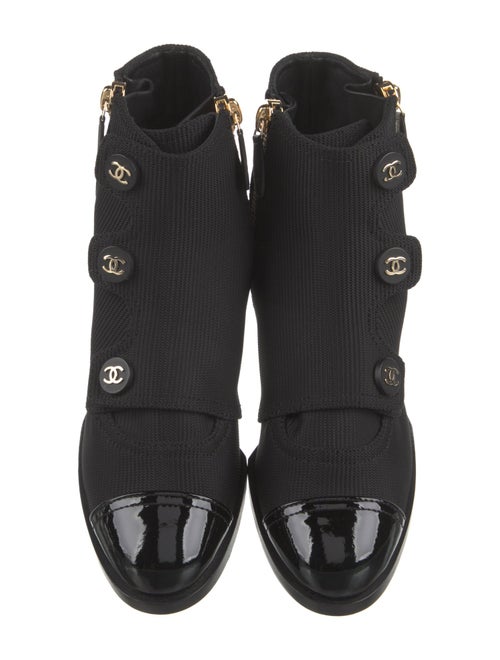 Chanel Interlocking CC Logo Boots