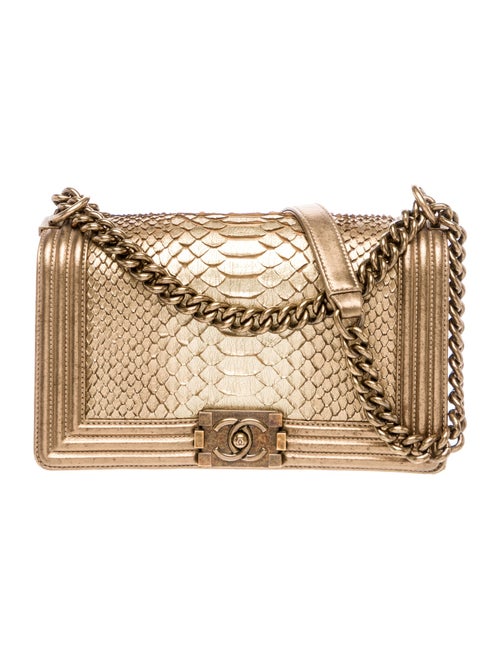 Chanel Medium Python Boy Bag