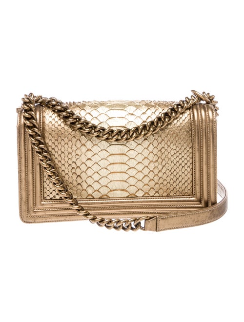 Chanel Medium Python Boy Bag