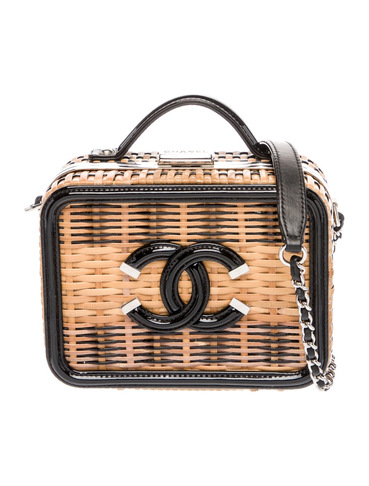 Chanel Small Rattan Filigree Vanity Case