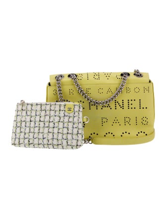 Chanel Eyelet Flap Bag w/ Pouch