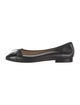 Chanel Interlocking CC Logo Leather Ballet Flats