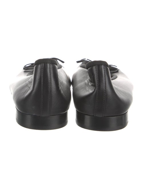 Chanel Interlocking CC Logo Leather Ballet Flats