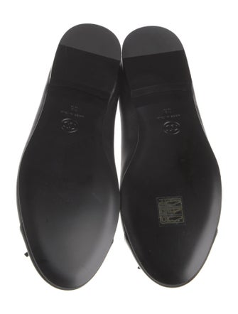 Chanel Interlocking CC Logo Leather Ballet Flats