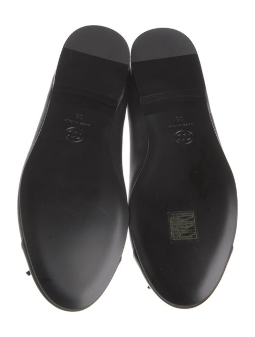 Chanel Interlocking CC Logo Leather Ballet Flats