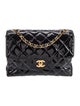 Chanel Patent CC Quilted Square Flap Bag