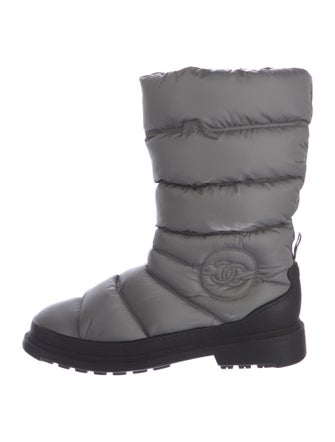 Chanel Interlocking CC Logo Nylon Boots