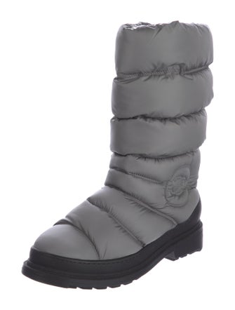 Chanel Interlocking CC Logo Nylon Boots