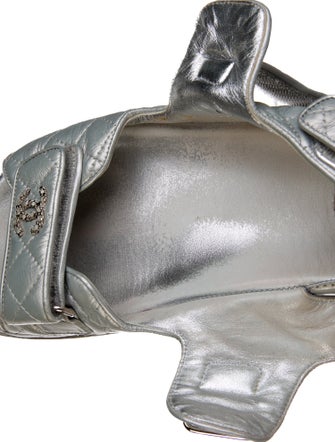 Chanel Interlocking CC Logo Leather Slingback Sandals