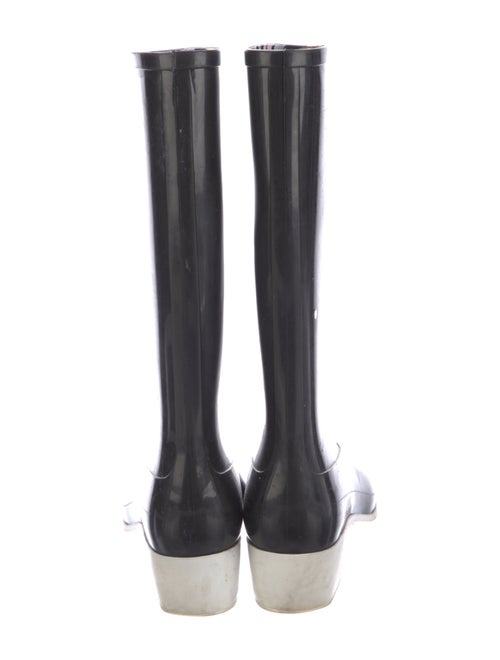 Chanel Interlocking CC Logo Rubber Rain Boots