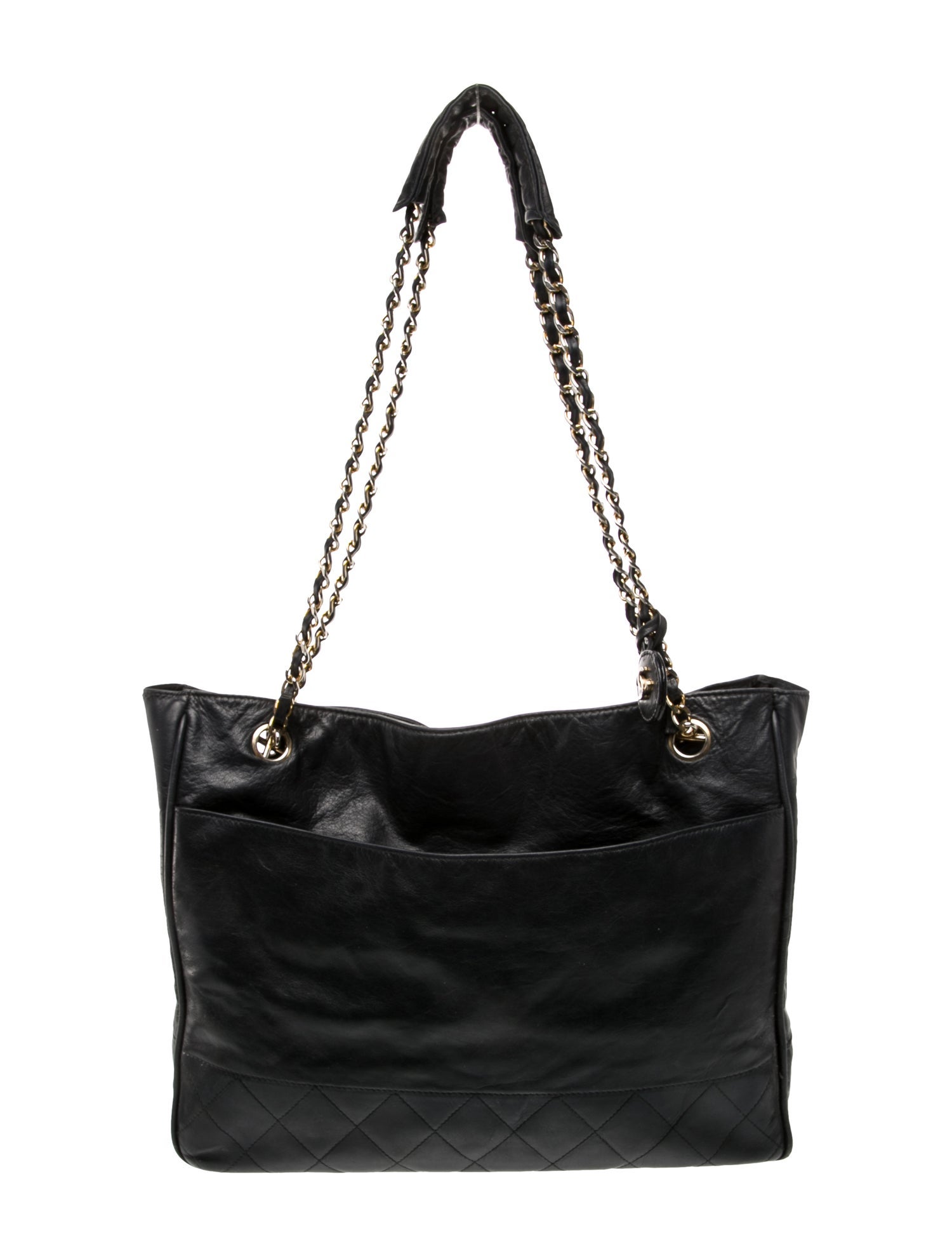 Chanel Quilted Shopping Tote