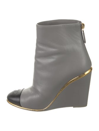 Chanel 2022 Interlocking CC Logo Boots