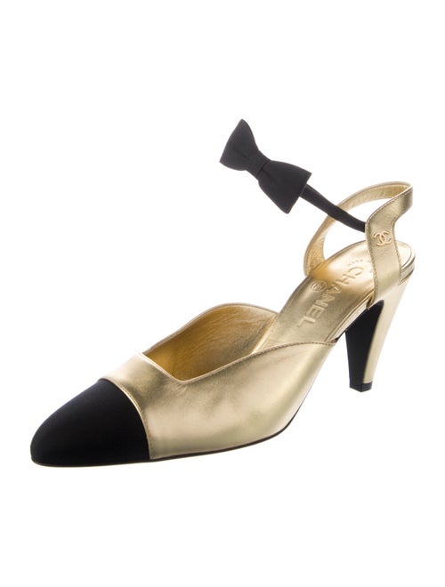 Chanel 2020 Interlocking CC Logo Slingback Pumps