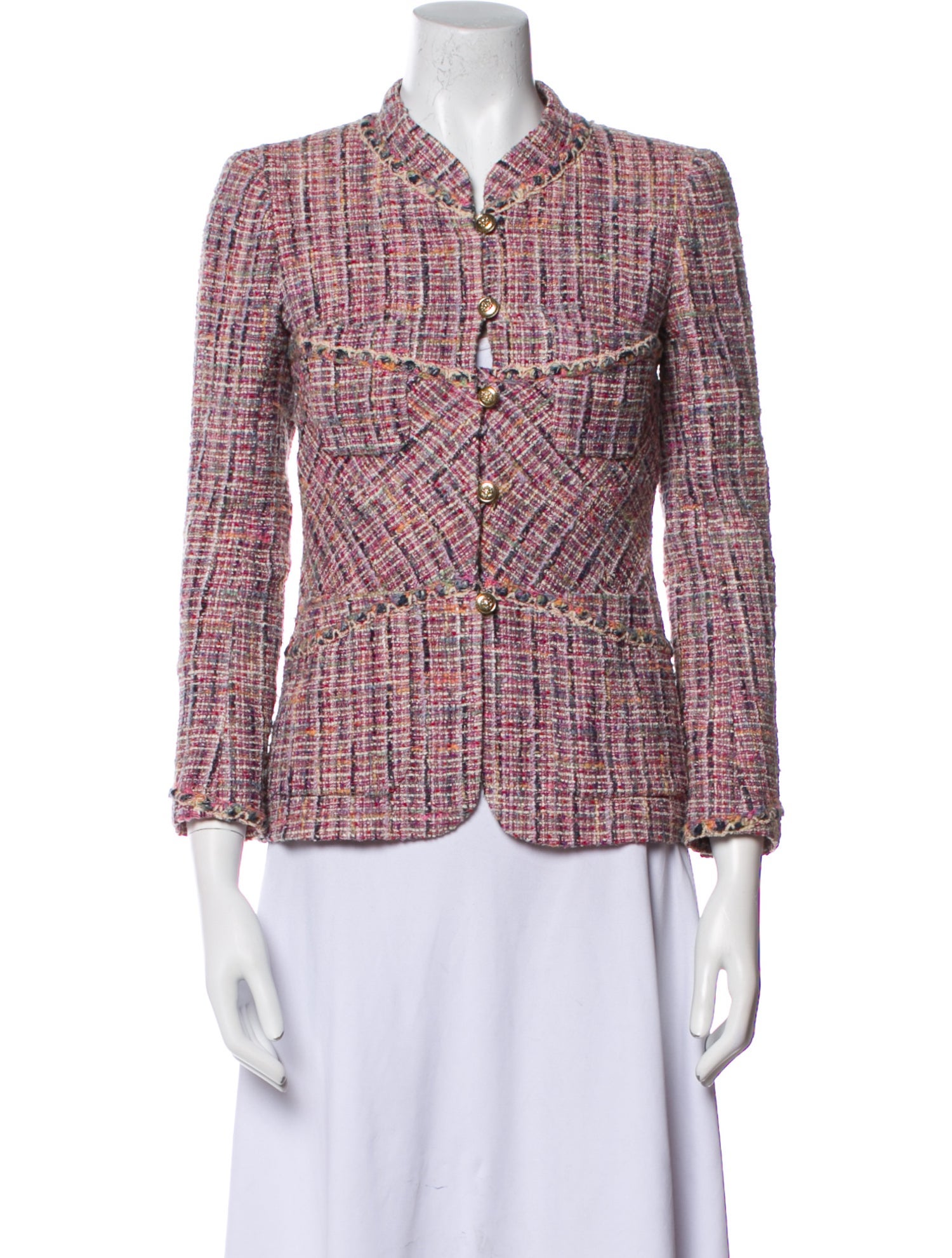 Chanel 2003 Tweed Pattern Blazer