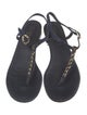 Chanel 2020 Interlocking CC Logo T-Strap Sandals