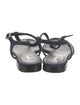 Chanel 2020 Interlocking CC Logo T-Strap Sandals
