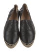 Chanel Interlocking CC Logo Lambskin Espadrilles