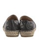 Chanel Interlocking CC Logo Lambskin Espadrilles