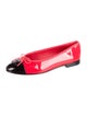 Chanel Interlocking CC Logo Patent Leather Ballet Flats