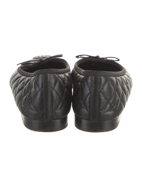 Chanel Interlocking CC Logo Leather Ballet Flats