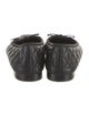 Chanel Interlocking CC Logo Leather Ballet Flats