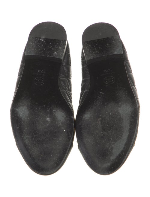Chanel Interlocking CC Logo Leather Ballet Flats