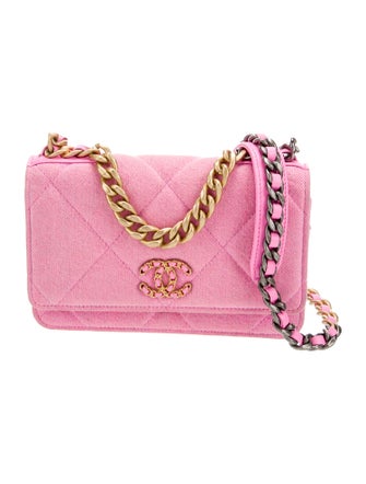 Chanel Denim 19 Wallet On Chain