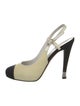 Chanel 2012 Interlocking CC Logo Slingback Pumps