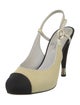 Chanel 2012 Interlocking CC Logo Slingback Pumps