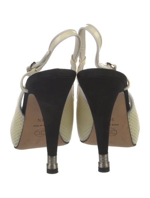 Chanel 2012 Interlocking CC Logo Slingback Pumps